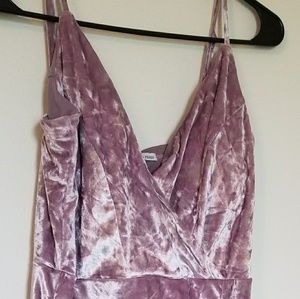 Velvet form fitting dress